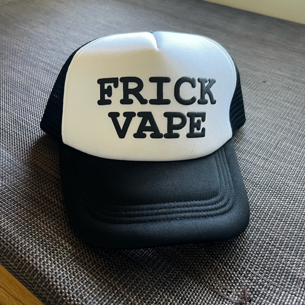 Black and White Graphic Trucker Hat